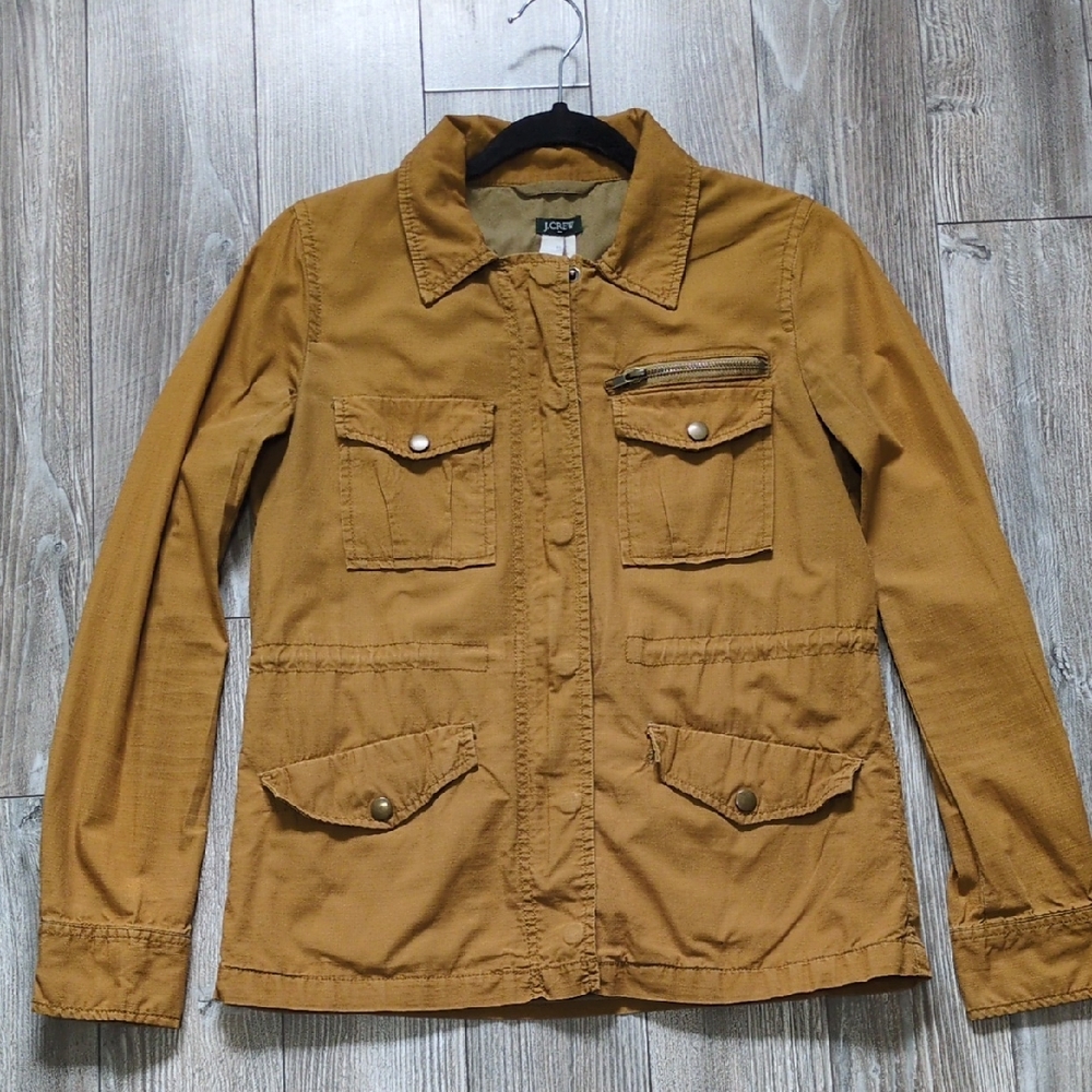 J.CREW Classic Twill Chino Tan XS Utility Jacket